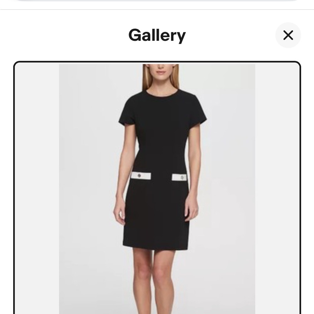 Tommy Hilfiger Scuba Crepe Two Pocket A-Line Dress size 8